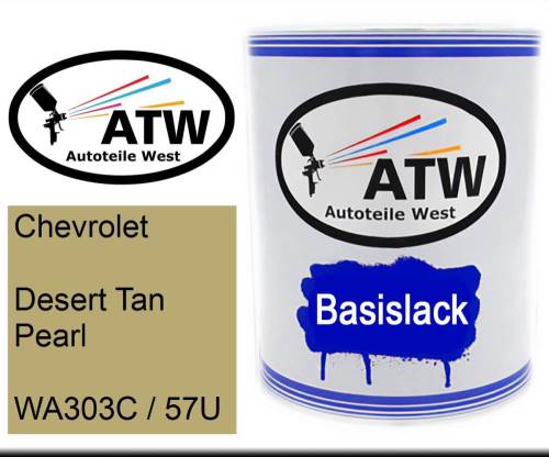 Chevrolet, Desert Tan Pearl, WA303C / 57U: 1L Lackdose, von ATW Autoteile West.